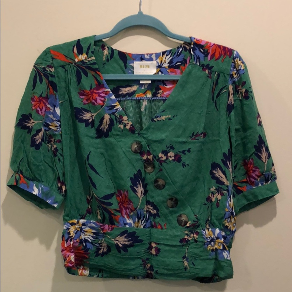 Anthropologie floral blouse